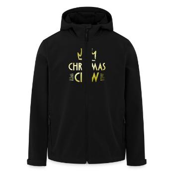 Christmas Crew - Men’s Recycled Softshell Jacket by Stanley/Stella - black - Front - AI Model Male 185 light (185cm)