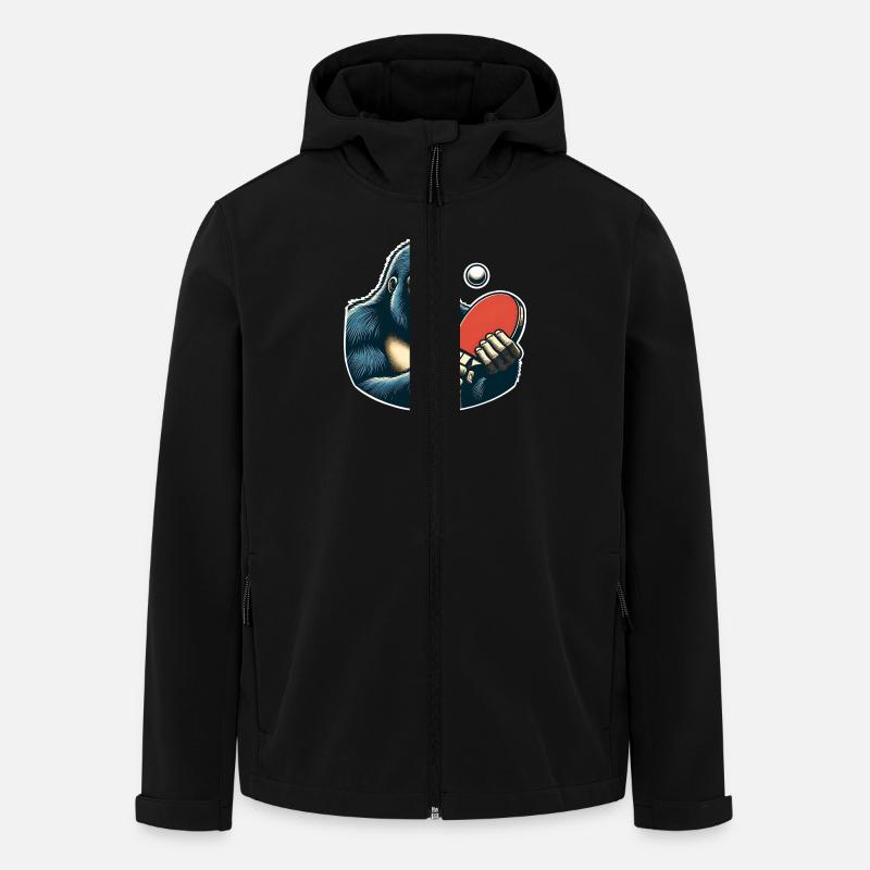 Ping-pong - Veste softshell homme en polyester recyclé Stanley/Stella - noir