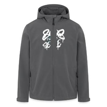 808 Synthesizer Analog Drum Machine - Recycelte Männer Softshell-Jacke von Stanley/Stella - Schwarz - Vorne - AI Model Male 185 light (185cm)