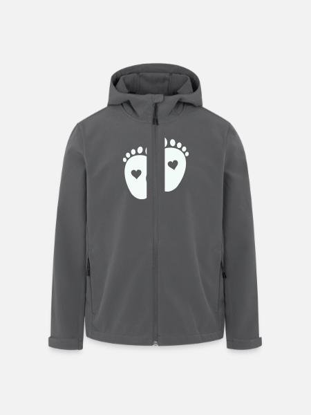 Baby feet - Men’s Recycled Softshell Jacket by Stanley/Stella - black