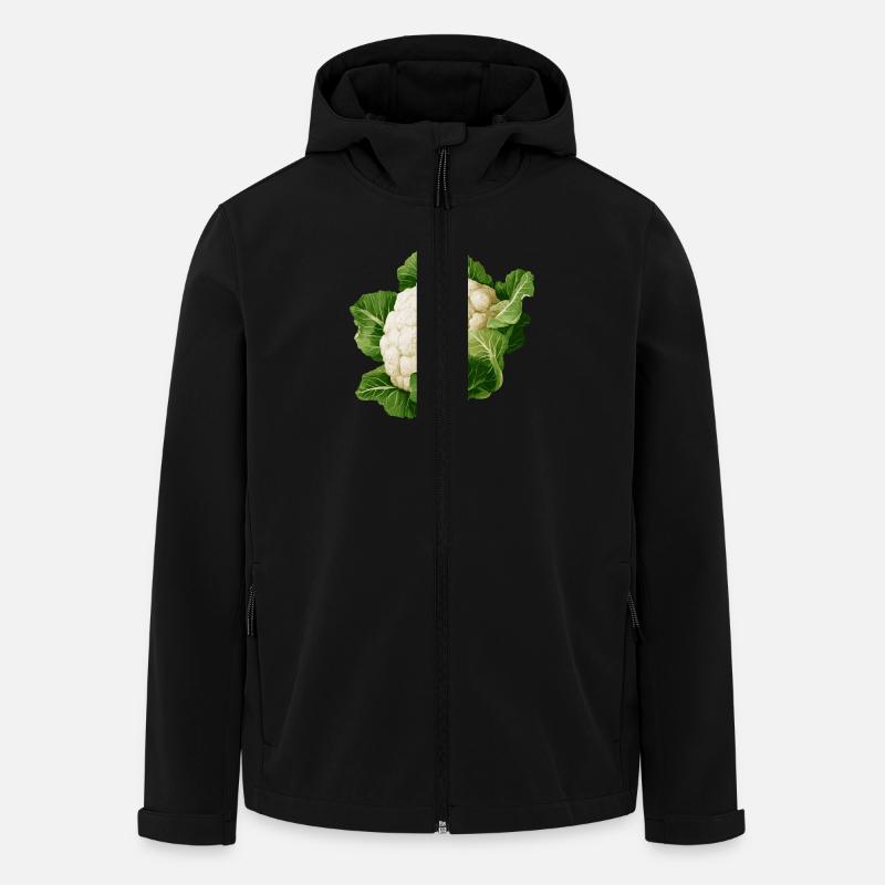 Blumenkohl - Recycelte Männer Softshell-Jacke von Stanley/Stella - Schwarz