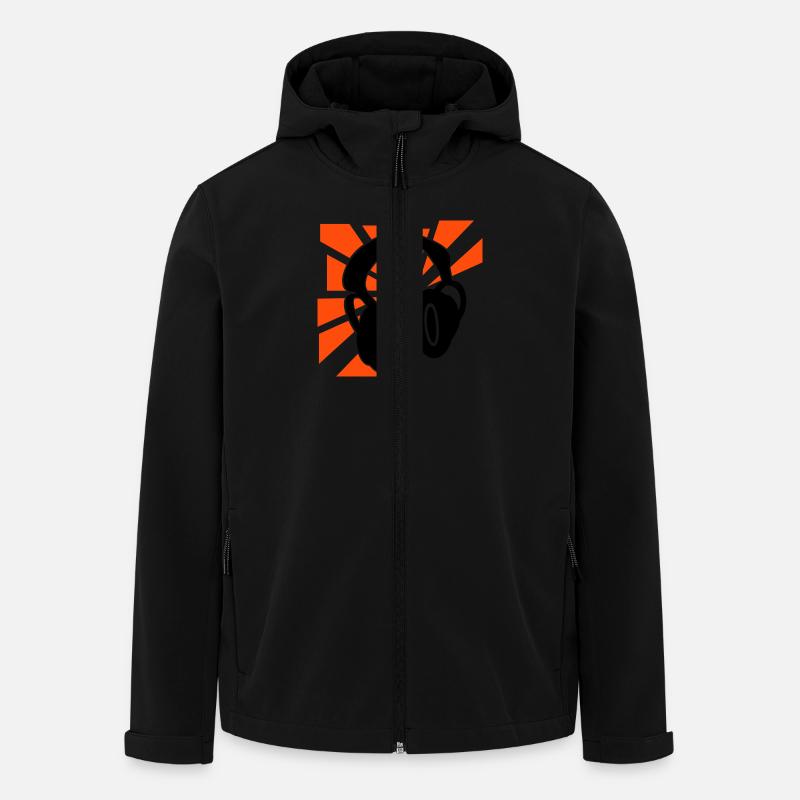 Explodierende Kopfhörer - Recycelte Männer Softshell-Jacke von Stanley/Stella - Schwarz