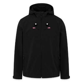 Süßes Gesicht, Sweet Face - Recycelte Männer Softshell-Jacke von Stanley/Stella - Schwarz - Vorne - AI Model Male 185 light (185cm)