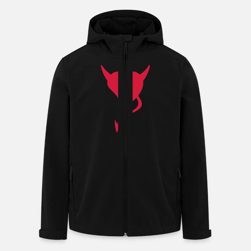 Devil Heart - Men’s Recycled Softshell Jacket Discoverer by Stanley/Stella - black