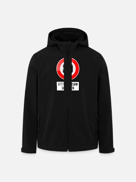 80 years shield slowly - Men’s Recycled Softshell Jacket by Stanley/Stella - black