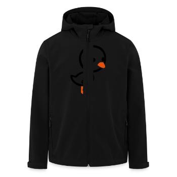 Poulette - poussin - Veste softshell homme en polyester recyclé Stanley/Stella - noir - Devant - AI Model Male 185 light (185cm)