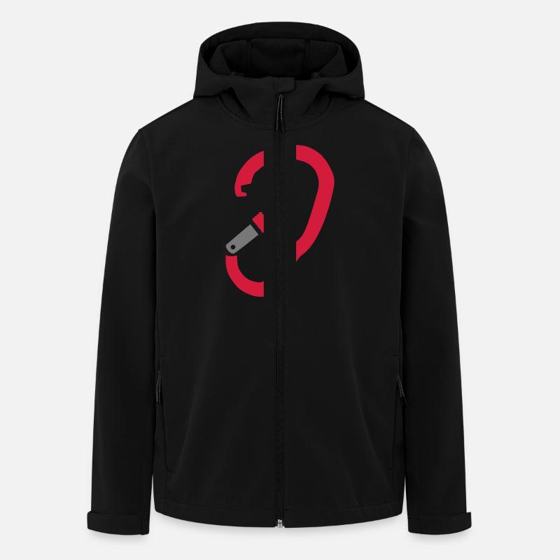 HMS Karabiner - Recycelte Männer Softshell-Jacke von Stanley/Stella - Schwarz