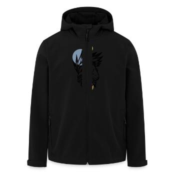 Art Ram - Veste softshell homme en polyester recyclé Stanley/Stella - noir - Devant - AI Model Male 185 light (185cm)
