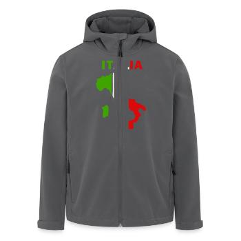 italia - Recycelte Männer Softshell-Jacke von Stanley/Stella - Anthrazit - Vorne - AI Model Male 185 light (185cm)