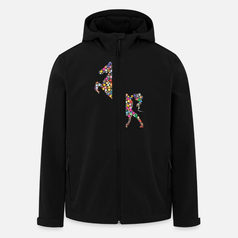horse - Men’s Recycled Softshell Jacket by Stanley/Stella - black