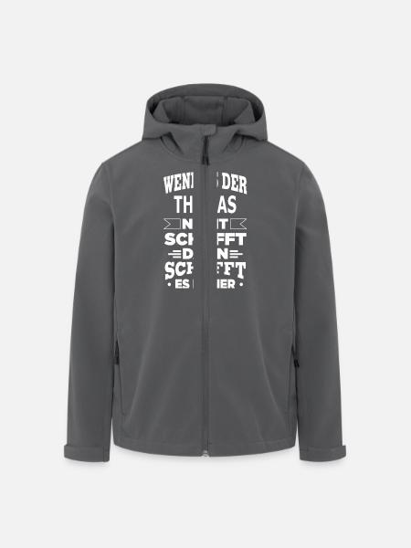 THOMAS - Recycelte Männer Softshell-Jacke von Stanley/Stella - Schwarz