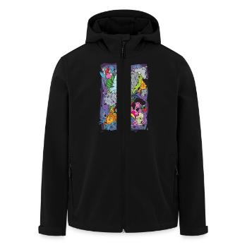 Tattoo Mix - Recycelte Männer Softshell-Jacke von Stanley/Stella - Schwarz - Vorne - AI Model Male 185 light (185cm)