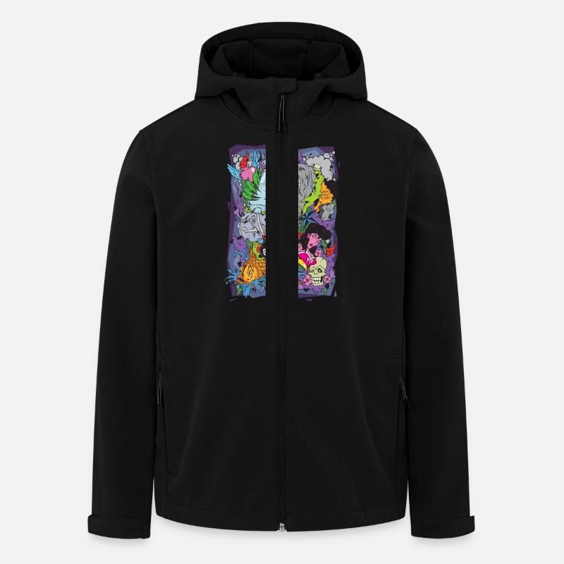 tattoo - Men’s Recycled Softshell Jacket by Stanley/Stella - black