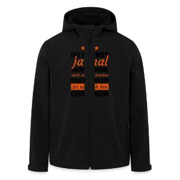Chirurgin - Recycelte Männer Softshell-Jacke von Stanley/Stella - Schwarz - Vorne - AI Model Male 185 light (185cm)
