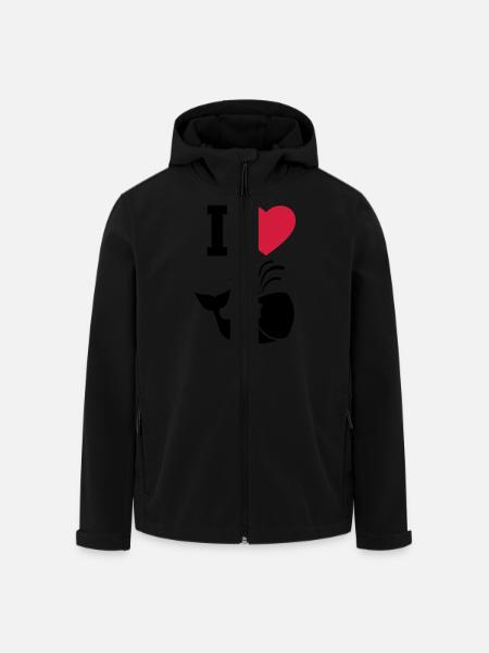 Wal - Recycelte Männer Softshell-Jacke von Stanley/Stella - Schwarz