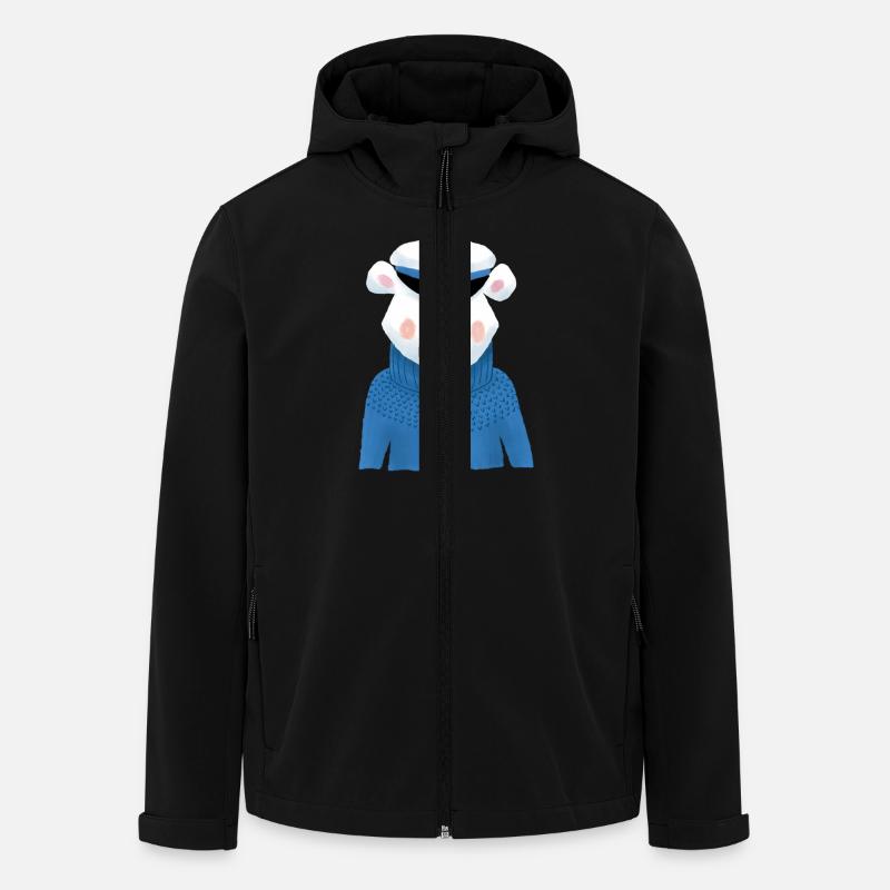 Seebär - Recycelte Männer Softshell-Jacke von Stanley/Stella - Schwarz