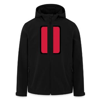 Carton rouge Arbitre - Veste softshell homme en polyester recyclé Stanley/Stella - noir - Devant - AI Model Male 185 light (185cm)
