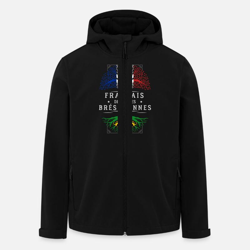 Racines Brésiliennes - Veste softshell homme en polyester recyclé Stanley/Stella - noir