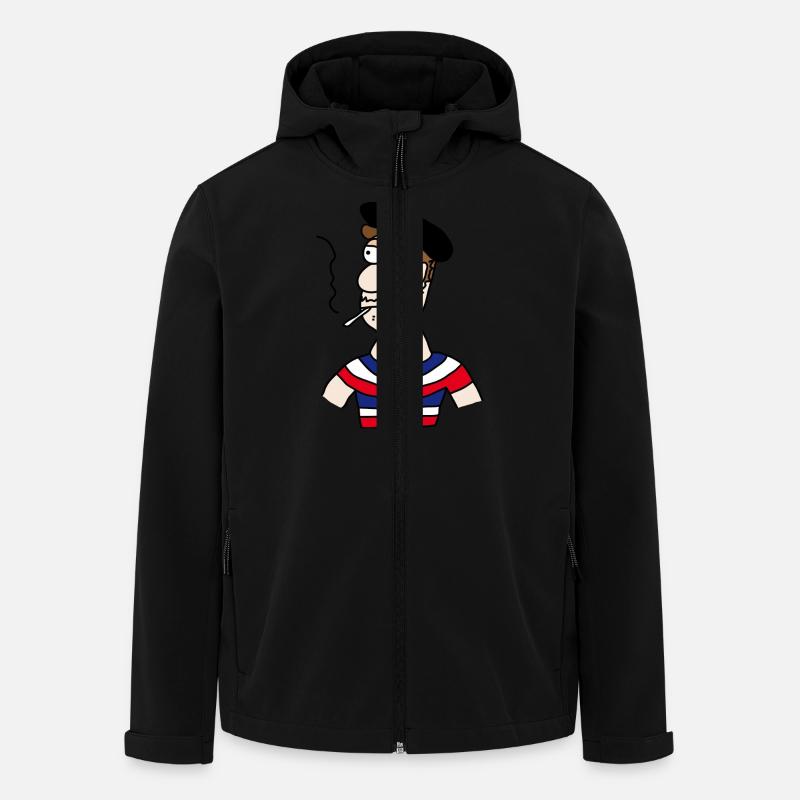 France - Men’s Recycled Softshell Jacket by Stanley/Stella - black