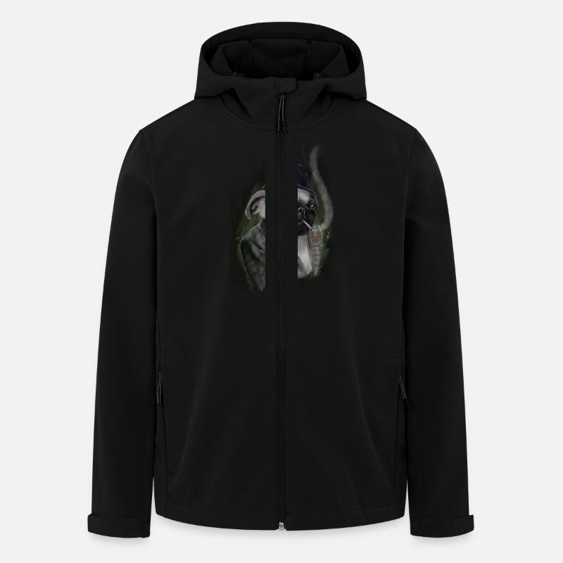 mops - Recycelte Männer Softshell-Jacke Discoverer von Stanley/Stella - Schwarz