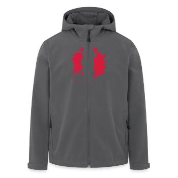 skater_blood_f1 - Recycelte Männer Softshell-Jacke von Stanley/Stella - Schwarz - Vorne - AI Model Male 185 light (185cm)