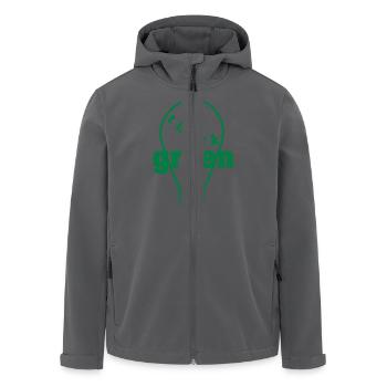 Think Green! einfarbig - Recycelte Männer Softshell-Jacke von Stanley/Stella - Schwarz - Vorne - AI Model Male 185 light (185cm)