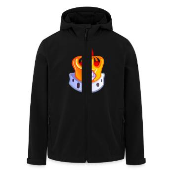 couronne de roi.png - Veste softshell homme en polyester recyclé Stanley/Stella - noir - Devant - AI Model Male 185 light (185cm)