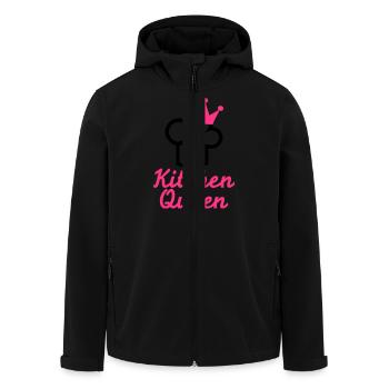 Kitchen Queen - Men’s Recycled Softshell Jacket by Stanley/Stella - black - Front - AI Model Male 185 light (185cm)