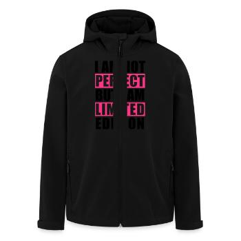 I'm not Perfect - Recycelte Männer Softshell-Jacke von Stanley/Stella - Schwarz - Vorne - AI Model Male 185 light (185cm)