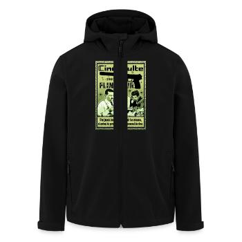 c'est jamais bon de laisser dormir les créances - Veste softshell homme en polyester recyclé Stanley/Stella - noir - Devant - AI Model Male 185 light (185cm)