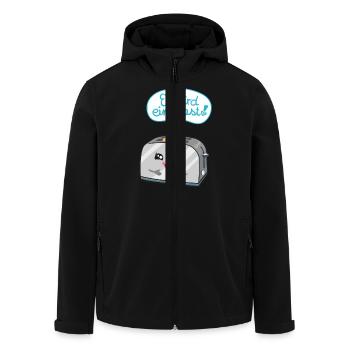 Es wird ein Toast! - Recycelte Männer Softshell-Jacke von Stanley/Stella - Schwarz - Vorne - AI Model Male 185 light (185cm)