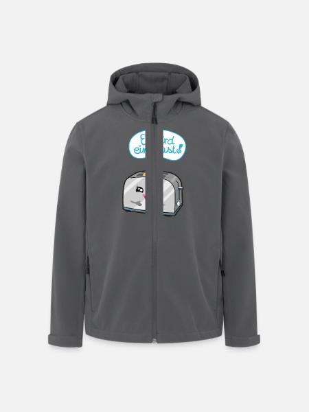 Es wird ein Toast! - Recycelte Männer Softshell-Jacke von Stanley/Stella - Schwarz
