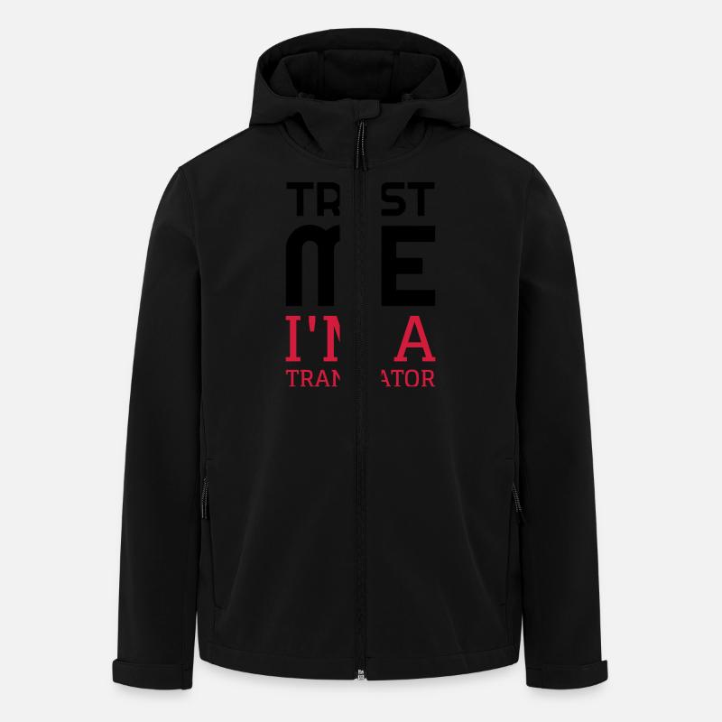 traduttore / traduzione / tradurre / translator - Giacca softshell uomo in poliestere riciclato di Stanley/Stella - nero
