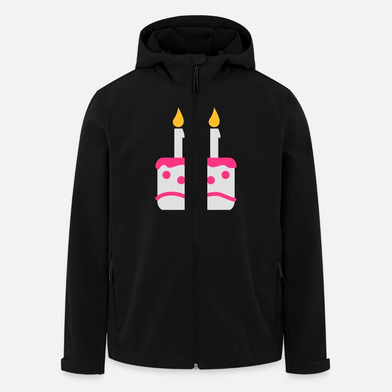 Gâteau d'anniversaire - Veste softshell homme en polyester recyclé Stanley/Stella - noir