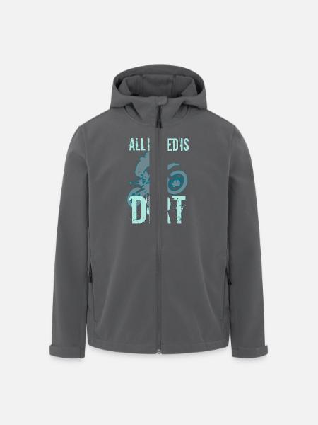 All I Need Is Dirt - MX - Recycelte Männer Softshell-Jacke von Stanley/Stella - Schwarz