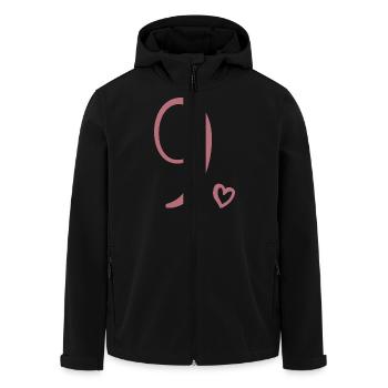 9. Geburtstag Kinder Mädchen 9 Jahre alt Süß Nummer 9 - Recycelte Männer Softshell-Jacke von Stanley/Stella - Schwarz - Vorne - AI Model Male 185 light (185cm)