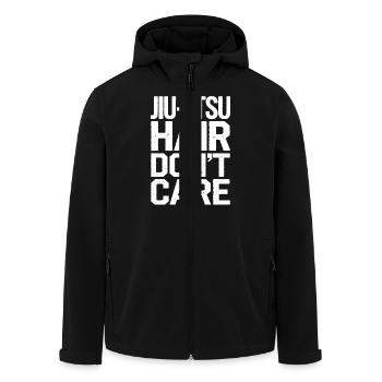 Humorous Jiu-Jitsu Style - Men’s Recycled Softshell Jacket by Stanley/Stella - black - Front - AI Model Male 185 light (185cm)