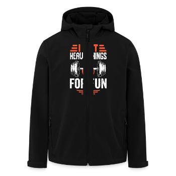 Bodybuilder Geschenkidee - Recycelte Männer Softshell-Jacke von Stanley/Stella - Schwarz - Vorne - AI Model Male 185 light (185cm)