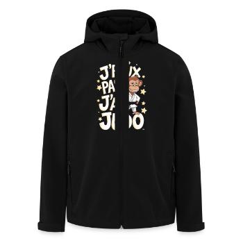 J' peux pas j'ai judo - Veste softshell homme en polyester recyclé Stanley/Stella - noir - Devant - AI Model Male 185 light (185cm)