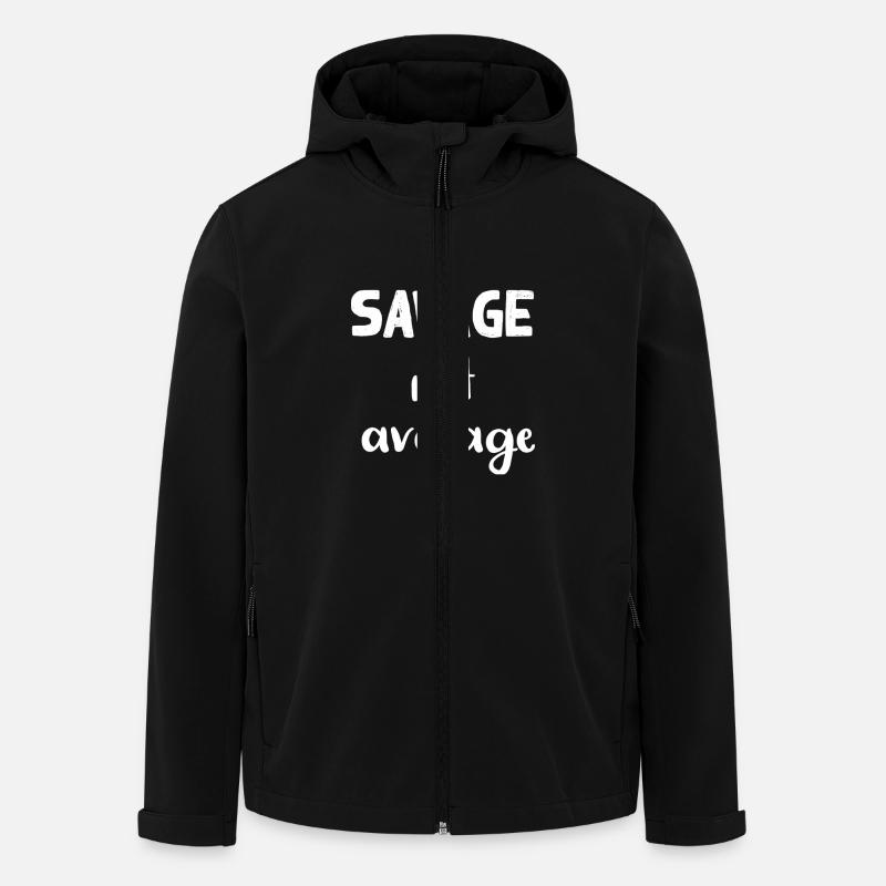 be savage not average - Men’s Recycled Softshell Jacket by Stanley/Stella - black