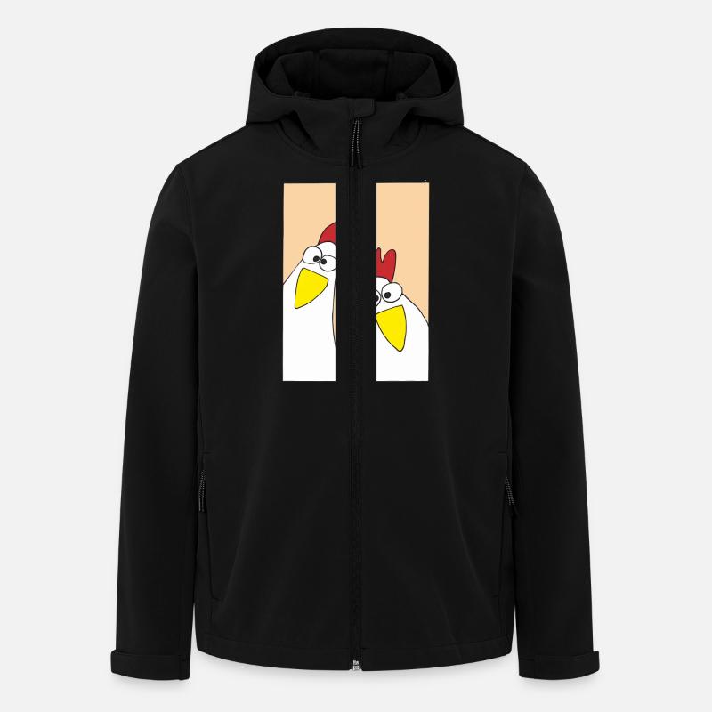 Chickens cluck - Men’s Recycled Softshell Jacket by Stanley/Stella - black
