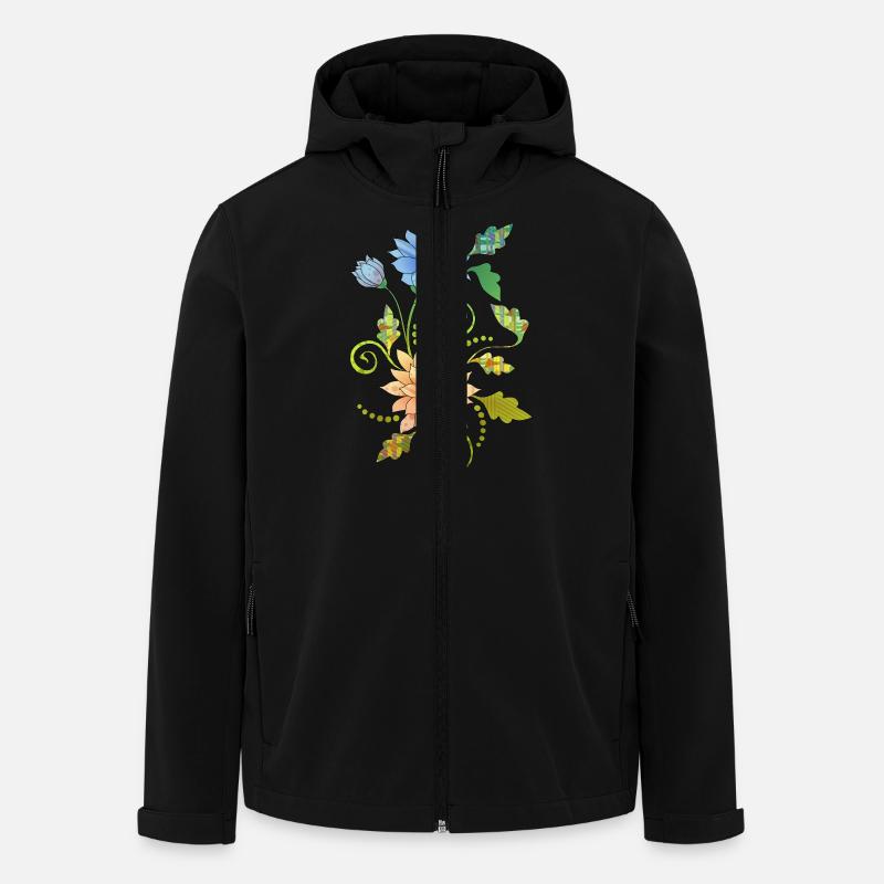 Fleur - Veste softshell homme en polyester recyclé Stanley/Stella - noir