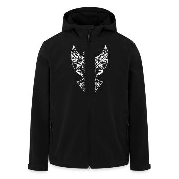 Tribal Tattoo Adler Tattoo Aztec - Recycelte Männer Softshell-Jacke von Stanley/Stella - Schwarz - Vorne - AI Model Male 185 light (185cm)