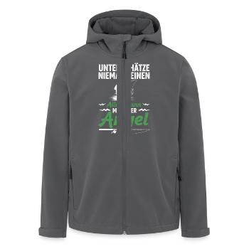 Angler Fischen Witz - Veste softshell homme en polyester recyclé Stanley/Stella - charbon - Devant - AI Model Male 185 light (185cm)