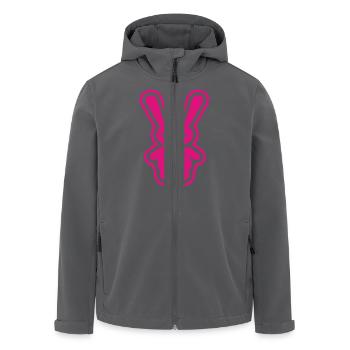 cool_rabbit_inv - Veste softshell homme en polyester recyclé Stanley/Stella - noir - Devant - AI Model Male 185 light (185cm)