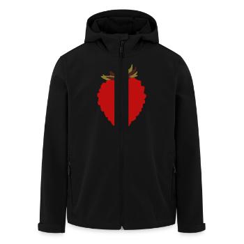 Wild Strawberry - Recycelte Männer Softshell-Jacke von Stanley/Stella - Schwarz - Vorne - AI Model Male 185 light (185cm)