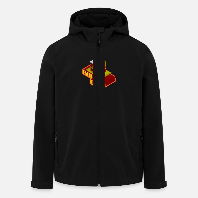 burger day - Recycelte Männer Softshell-Jacke von Stanley/Stella - Schwarz
