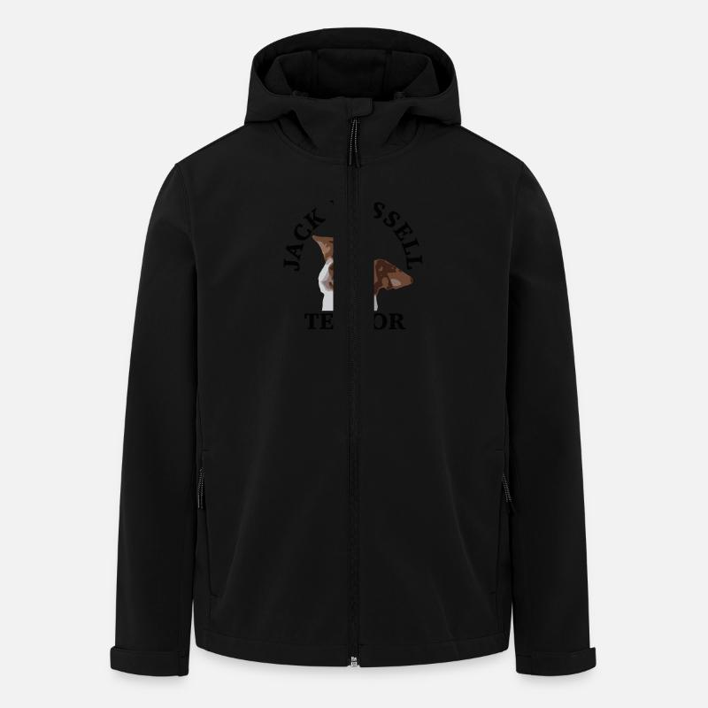 Jack Russell terror2 - Recycelte Männer Softshell-Jacke von Stanley/Stella - Schwarz