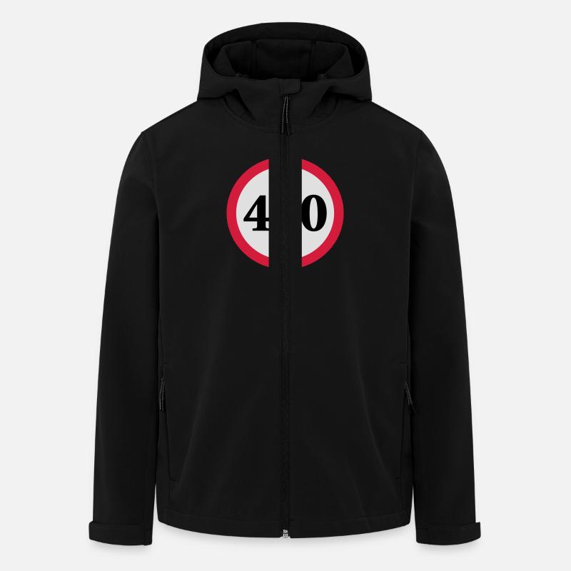 geschwindigkeitstafel_400 - Recycelte Männer Softshell-Jacke von Stanley/Stella - Schwarz