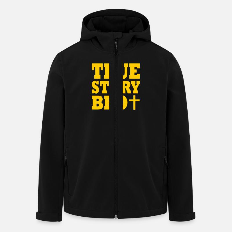 True story bro - Recycelte Männer Softshell-Jacke von Stanley/Stella - Schwarz